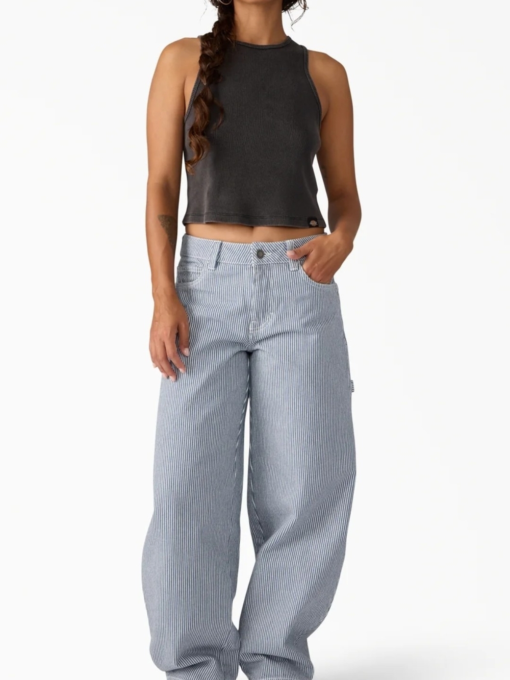 Dickies Women's Hickory Loose Straight Carpenter Pants